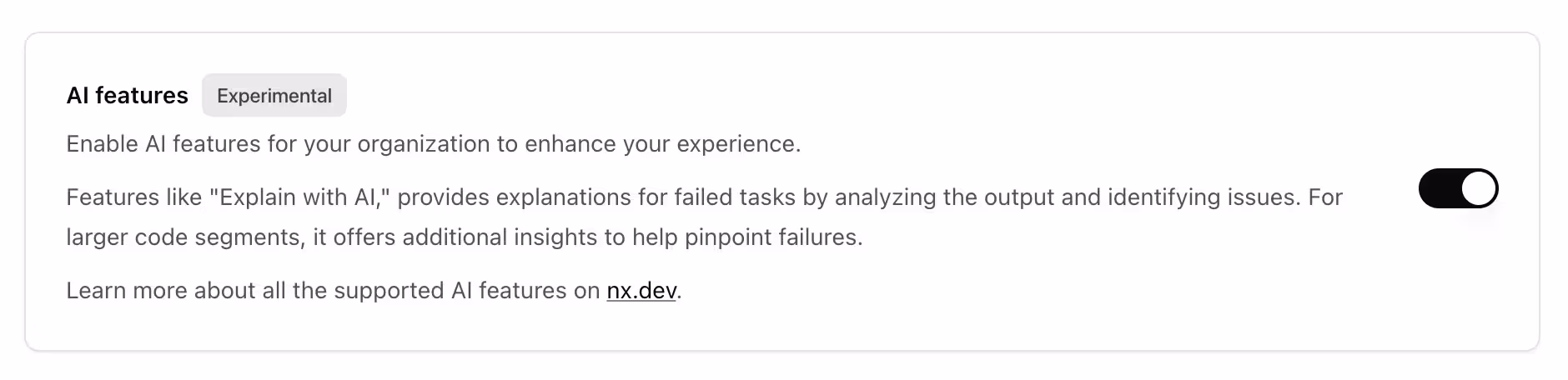 enable ai features