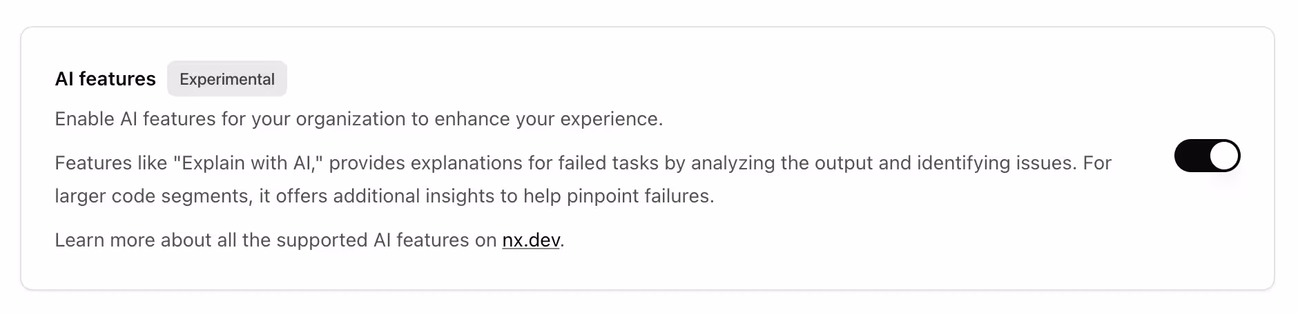 enable ai features