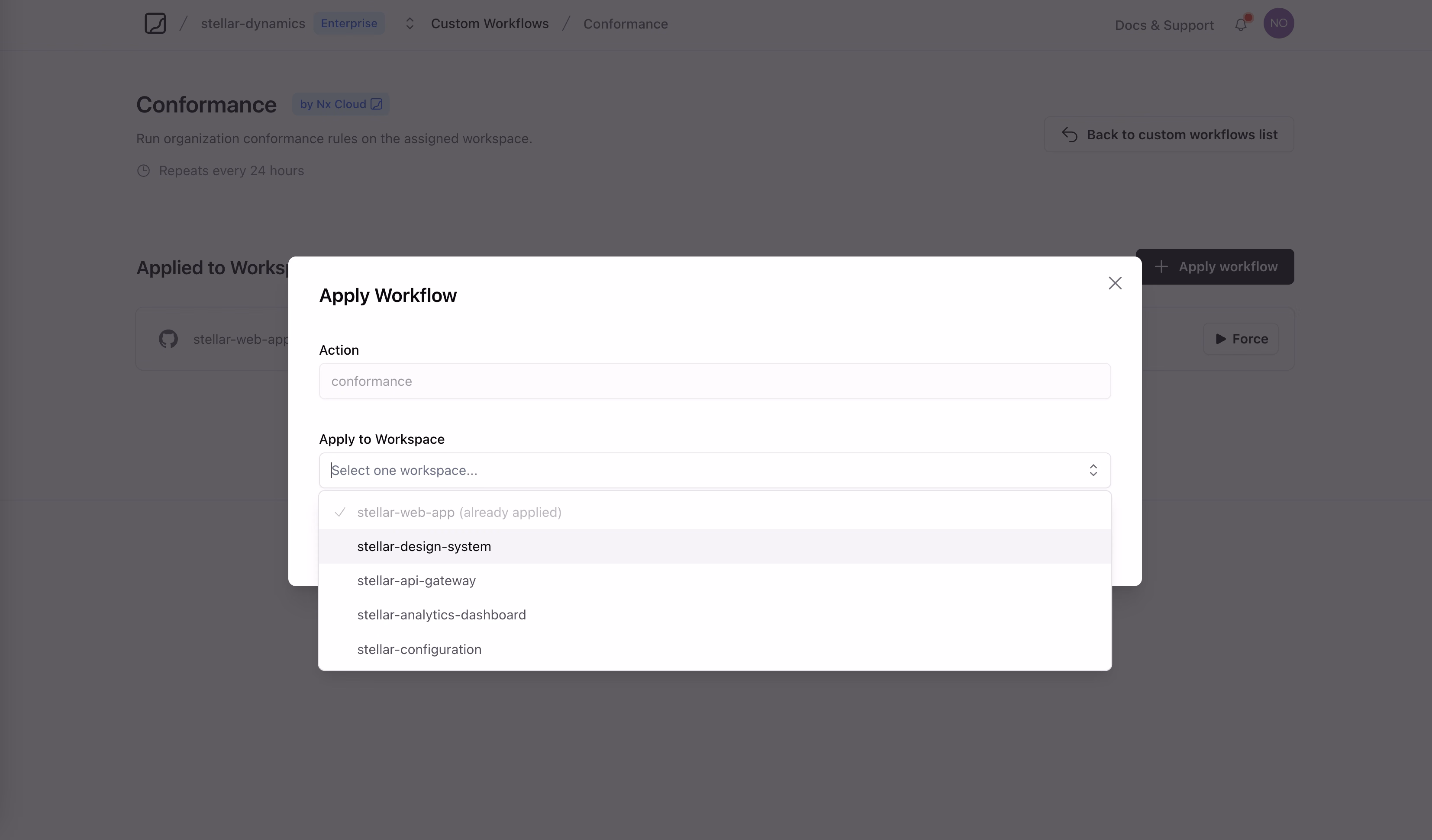 Apply Workflow