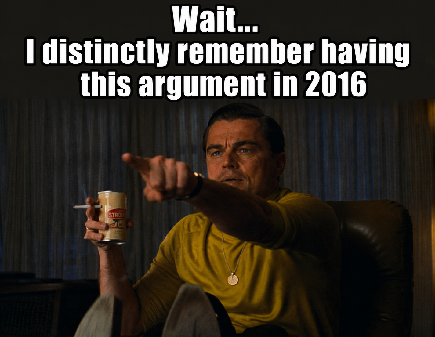 Remembering the same argument in 2016