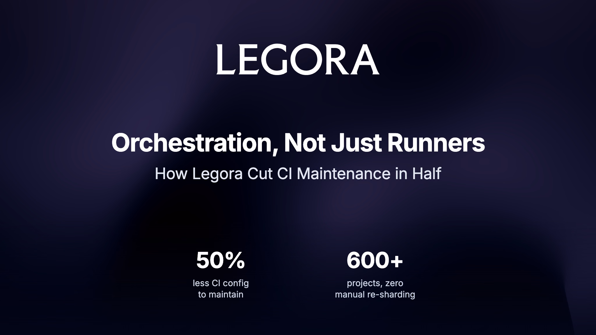 How Legora Cut CI Maintenance in Half