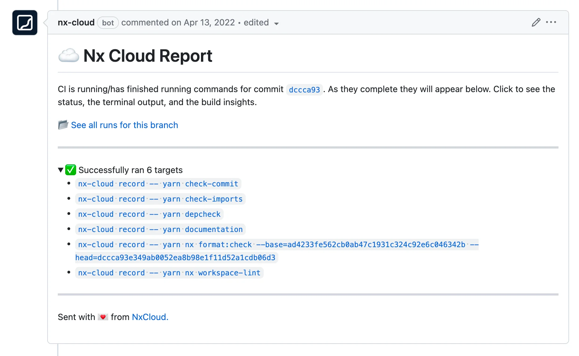 Nx Cloud Report