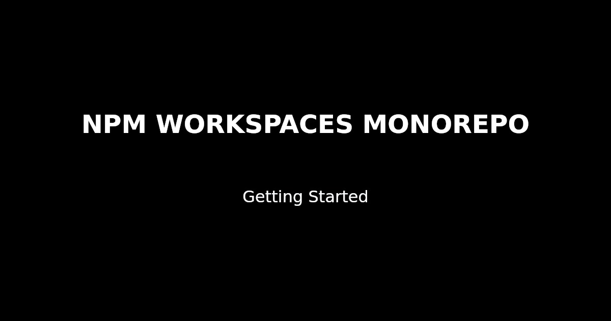 NPM Workspaces Tutorial | Nx